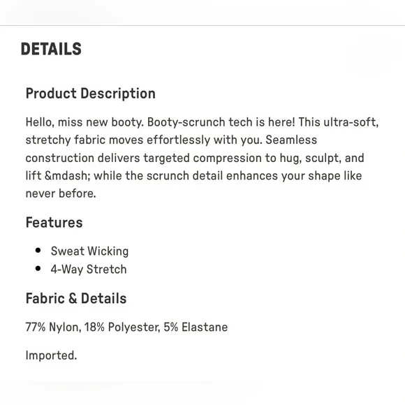 Fabletics Seamless Scrunch Black Shadow Blooms Legging Short | XS | NWT | 🌟Rare🌟 - Picture 10 of 11